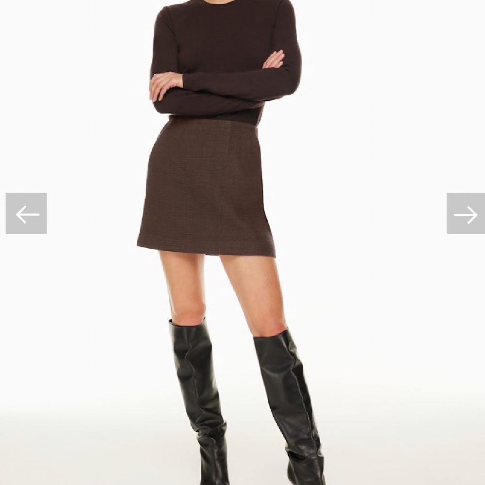 Babaton Kinsley Skirt - Rich Mocha Brown